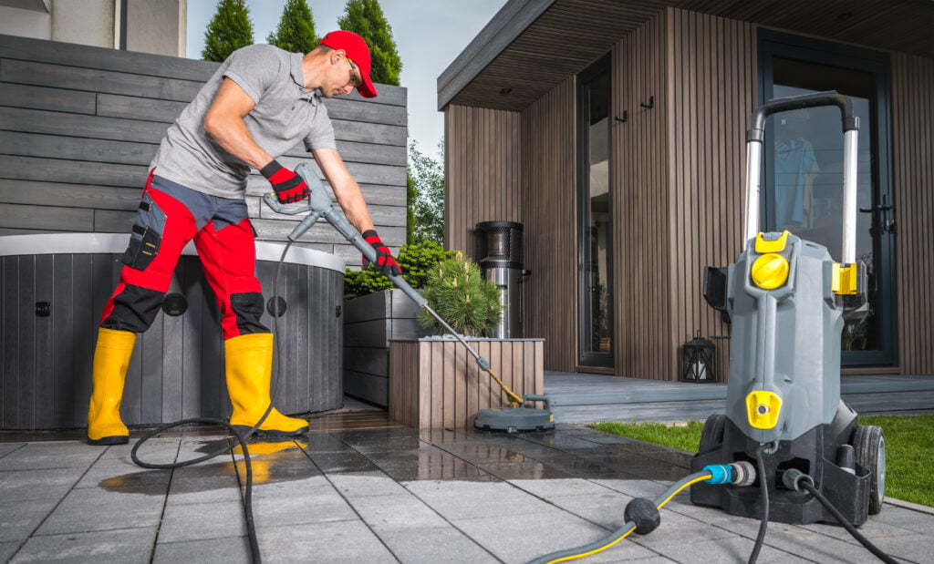 How do you maintain your exterior surfaces and keep them free of hazards?